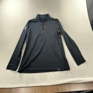 TravisMathew Pullover Womens Small Black Crestview 1/4 Zip Golf Nationwide